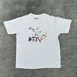 여름 루즈 남성용 ort Sve T-irt fiti M Lazy Sle Oldschool ex 캐주얼 프린트 코튼 탑 청소년용