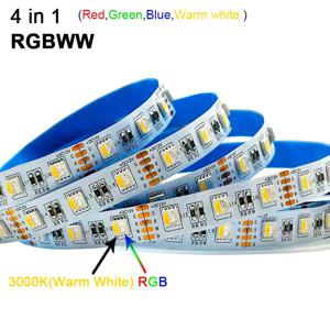 5M 300LED 방수 RGB LED 스트립 5050 DC12V 60LED/M 유연한 빛 벨트 Led 리본 테이프 홈 장식 24V RGBW 램프 스트립