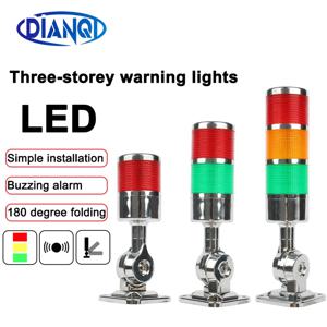 DC 12V 24V AC 110V 220V 산업용 다층 스택 라이트 LED 신호 경보 주의등 기계 경보 램프 LTA