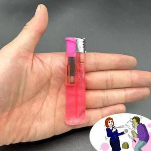 가짜 라이터 스프레이 병 플라스틱 케이스, 여성용 자동차 비상 빈 후추 물 상자, 방어 도구, 물 없음