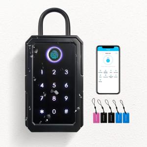야외 방수 안전 보안 지능형 암호 저장 잠금 장치 Tuya 또는 TTLock APP 키 박스 도난 방지 상자