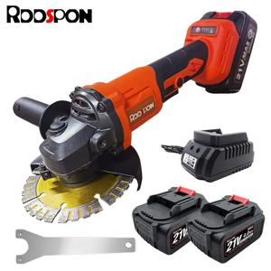 RDDSPON 브러시리스 전기 앵글 그라인더 무선 125MM 3 기어 커팅 머신 Makita 18V 리튬 이온 배터리 용 전동 공구