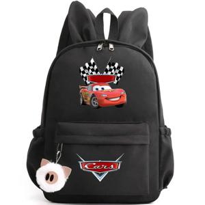 Pixar Cars Lightning McQueen 배낭 소녀 소년 십대 어린이 배낭 학교 가방 여행 배낭 Mochila