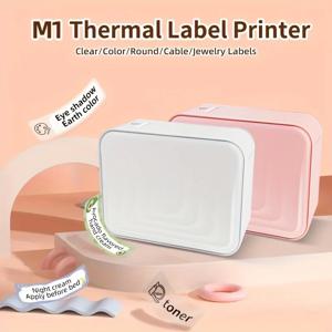 M1 휴대용 잉크 프리 Bluetooth 미니 열전사 라벨 프린터, D30P15 D11 D101 D110 프린터와 유사하거나 해당 소모품