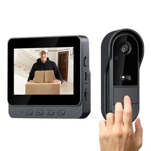 투야 비디오 초인종 무선 야간 투시경 HD 4.3 인치 IPS 스크린, 방수 인터콤 벨 카메라, 스마트 홈 하우스 사무실용