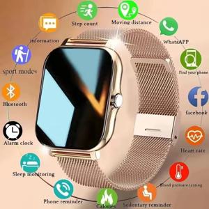스마트 워치 안드로이드 IOS 휴대폰, 블루투스 통화, 혈중 산소 압력 모니터링 스마트 워치, 1.44 인치 컬러 스크린, 남녀공용, 신제품