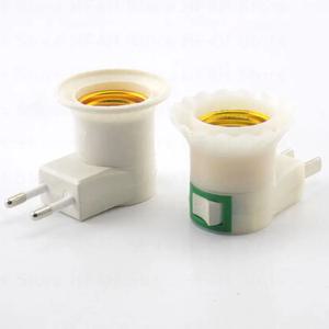 LED 램프 베이스 전원 거치대 컨버터, LED 전구 어댑터 소켓, AC 전원 110V 220V, EU 플러그 스위치 B4, EU US AU 플러그 E27