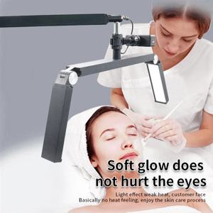 A70P 26인치 3램프 데스크탑 램프 30W 접이식 반달 램프(데스크탑 클램프 및 원격 제어 EU 플러그 포함)