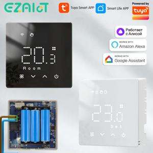 EZAIOT Tuya WiFi 스마트 온도 조절기 저전력 배터리 물 가스 보일러 Alexa Google Home Alice 용 무선 온도 컨트롤러