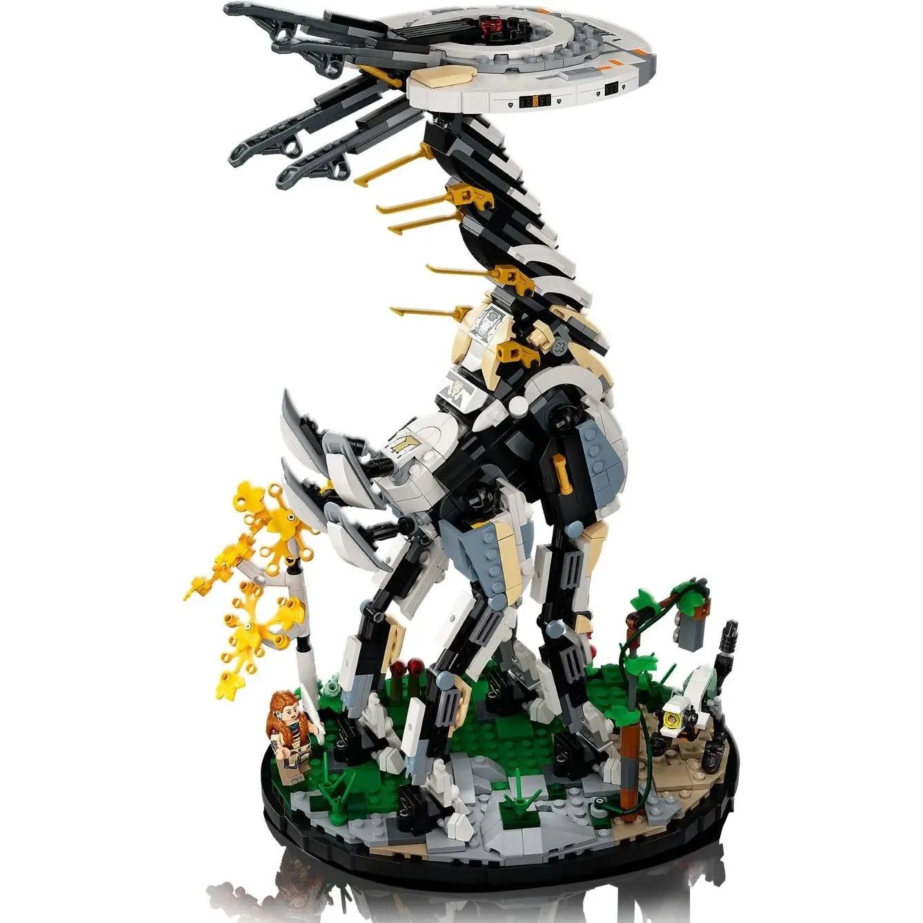 뜨거운 장난감 1222pcs Legoing 76989 Horizon Zero Dawned 긴 목 짐승 빌딩 블록 기린 컬렉션 모델 어린이를위한 선물