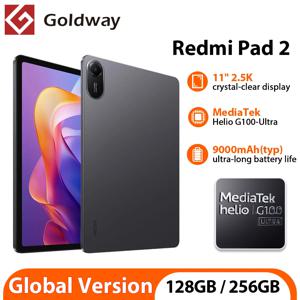 글로벌 버전 샤오미 레드미 패드 2 미디어텍 Helio G100-울트라 11인치 2.5K 화면 돌비 애트모스 8MP 카메라 9000mAh 배터리 미 태블릿 PC