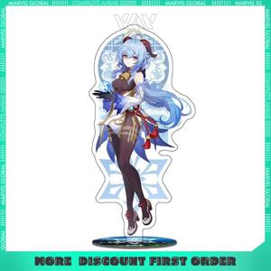16cm/6.3in Genshin Impact 애니메이션 스탠드 입상 게임 주변기기 Wanderer Elhassenin Luna Sida 입상 소년을위한 장식 선물