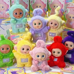 100% 오리지널 Teletubbies 생기 시리즈 블라인드 박스 미스터리 박스 추측 가방 장난감 인형 귀여운 애니메이션 피규어 데스크탑 장식품 컬렉션
