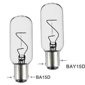 10 조각 BAY15D BA15D 네비게이션 램프 T25 해양 전구 백열 램프 12V 24V 25W 해양 전구 선박 전구