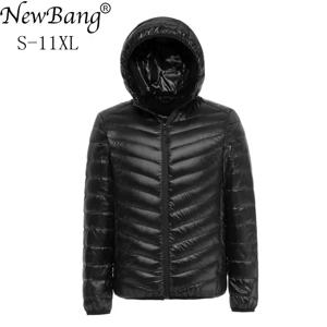 플러스 사이즈 다운 코트 10XL 11XL 오리 다운 재킷 남성 가을 겨울 재킷 남성 후드 방수 다운 재킷 남성 따뜻한 다운 코트