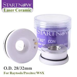 Startnow 레이저 세라믹 스프링 노즐 홀더 절단기 용접 헤드 O.D.28/32mm OEM WXS HANS Raytools 세라믹 링 부품