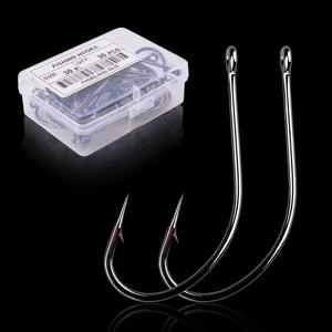 50/10pcs 상자 높은 탄소 Maruseigo 낚시 후크 물고기 지그 후크 일본 잉어 후크 낚시 서클 후크 플라이 낚시 태클