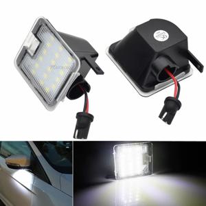 2Pcs 웅덩이 램프 Canbus는 Ford SMax CMax Kuga Escape Monde 4 Focus 3 Grand 2 액세서리 용 사이드 미러 라이트 아래 Led
