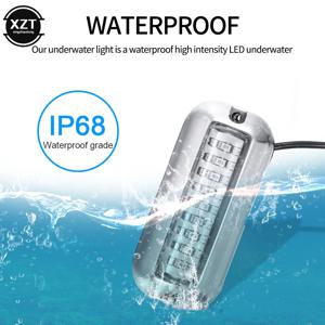27LED 12V 보트 Transom 빛 수중 폰툰 해양 선박 보트 액세서리 빛 스테인레스 스틸 방수 해양 빛 IP68
