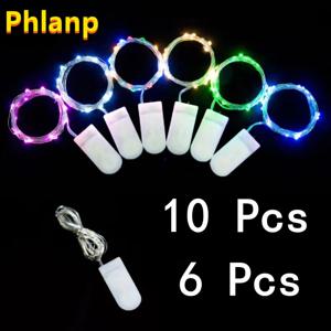10pcs 6pcs 구리 와이어 LED 문자열 조명 휴일 요정 조명 갈 랜드 크리스마스 트리 장식 웨딩 파티 DIY Natal Navidad 2023