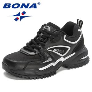 BONA 새 디자이너 야외 스포츠 신발 운동화 여성 패션 운동화 편안한 운동 훈련 신발 숙녀