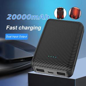 20000mAh 보조베터리 조끼 자켓 가열 충전기 외부 배터리 겨울 난방 스카프 양말 휴대용 전기 난방 장비