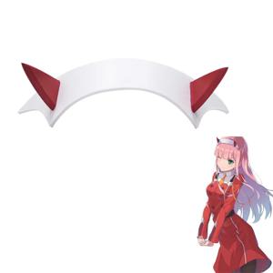 Brdwn DARLING In The FRANXX Zero Two 코스프레 머리핀 002 코스프레 머리띠