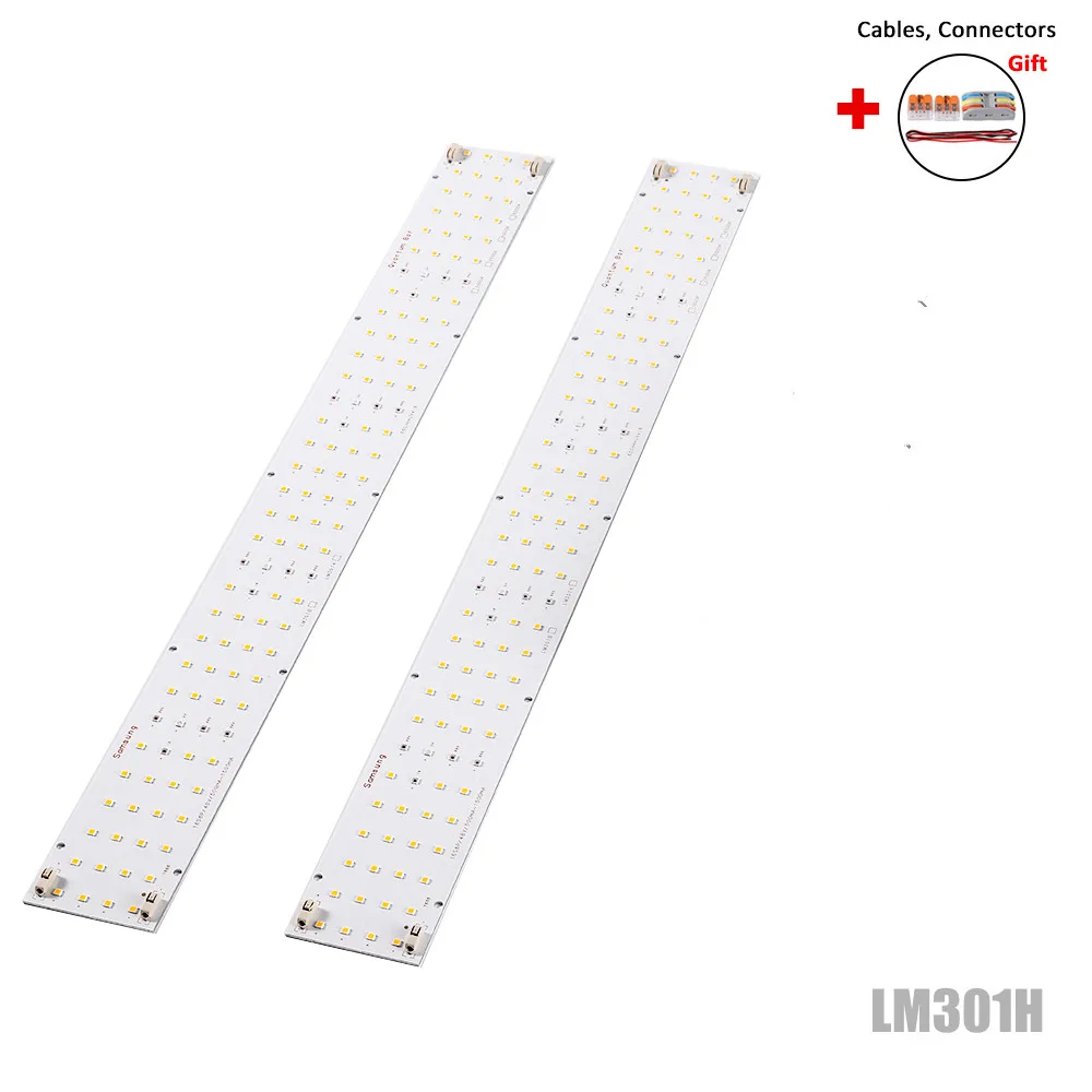 2pcs 원래 삼성 LM301H QB128 양자 Led 라이트 바 3000K 3500K 5000K 6500K 전체 스펙트럼 성장 스트립 램프 보드 (PCBA 전용)