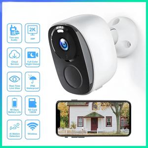 WIFI 생존 카메라 3MP 보안 보호 야외 IP 카메라 스마트 홈 나이트 비전 비디오 레코더 배터리 구동