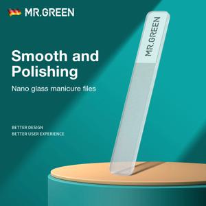 MR.GREEN 나노 유리 네일 파일 전문 연마 매니큐어 아트 도구 세척 가능 매니큐어처럼 손톱을 쉽게 밝게 만듭니다.