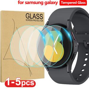 삼성 갤럭시 시계 5 프로/5/4용 강화 유리 갤럭시 시계 5 프로/5/4 Smartwatch용 40mm 44mm 화면 보호기 긁힘 방지
