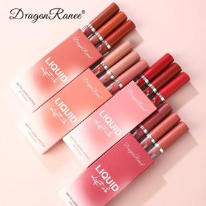 3 개/상자 리퀴드 립스틱 세트 매트 벨벳 립 글로스 세트 방수 리퀴드 립스틱 립 스틱 컵 립 글로스 메이크업