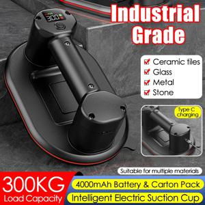 스마트 디스플레이 대형 전기 진공 흡입 컵 300KG 부하 헤비 듀티 유리 타일 리프터 4000mAh 진공 빨판 리프팅 도구