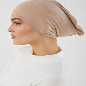 소프트 모달 내부 Hijab 모자 이슬람 스트레치 터번 모자 이슬람 Underscarf 보닛 모자 여성 머리띠 튜브 모자 Turbante