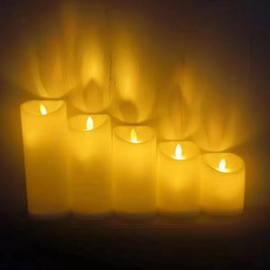 LED 전기 촛불 램프 스윙 Flameless 양초 생일 파티 웨딩 장식 용품에 대한 배터리 구동 양초