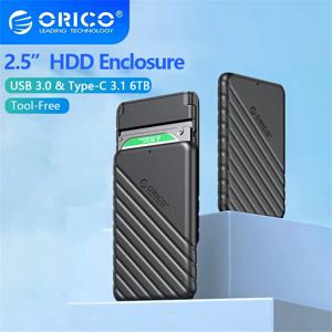 ORICO HDD 케이스 2.5인치 SATA to USB 3.0 하드 드라이브 인클로저(2.5인치 SSD 디스크 HDD 박스 6TB 보관 케이스 외장형 HDD 인클로저)