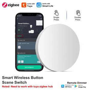 Tuya ZigBee 무선 장면 스위치 푸시 버튼 자동화 시나리오 컨트롤러 배터리 구동 지능형 연결 장치