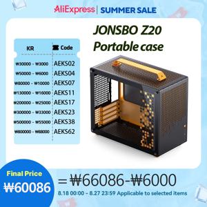 JONSBO Z20 MATX ATX PC 케이스 섀시 20L 분리형 핸들 케이스 163mm 공냉식 그래픽 카드 Type-C 데스크탑 소형 공간 컴퓨터 케이스