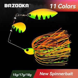 바주카포 15g 18g 스피너베이트 낚시 루어 와이어 미끼 금속 스피너 Buzzbait Swimbait Hook peche JIG Kit 스커트 For Bass Pike Winter