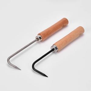 1PC 블랙 스테인레스 스틸 후크 단일 클로 루트 후크 풀기 도구 루트 후크 원예 도구 화분 분재 유지 보수