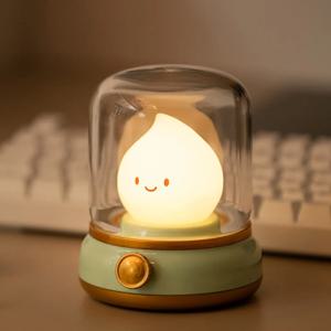 LED Flameless 촛불 밤 빛 룸 장식 조명 USB 테이블 램프 Dimmable 머리맡 램프 캠핑 라이트 할로윈 크리스마스 선물