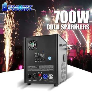 EU 미국 700W 콜드 스파크 기계 500W 불꽃 놀이 기계 웨딩 콜드 스파클러 DMX 제어 DJ 디스코에 대한 특수 장비