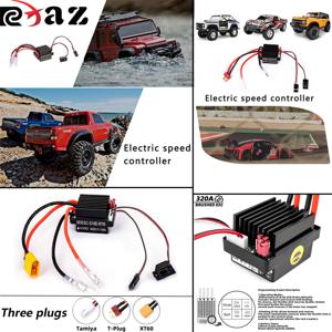 RCXAZ 320A 브러시 전자 속도 컨트롤러 5V/2A BEC 2-3S 방수 ESC, 1/10 스케일 해양 원격 제어 자동차에 적합