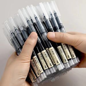 10pcs 고품질 0.5mm 바늘 유형 젤 잉크 펜 스트레이트 액체 볼펜 컬러 편지지 학교 사무실 쓰기 용품