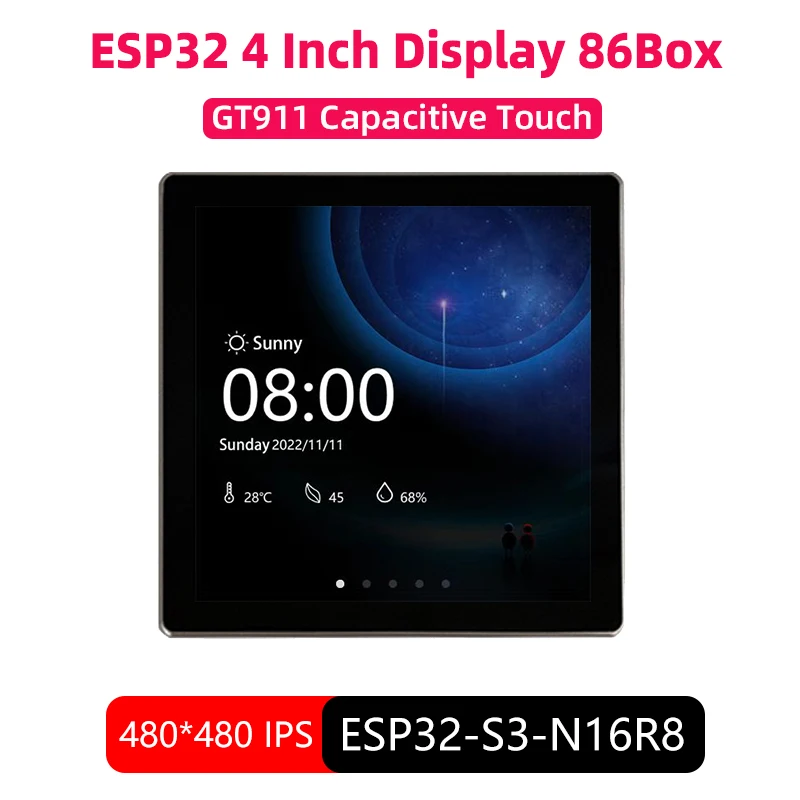 ESP32-S3 개발 보드 WiFi BT Arduino LVGL IOT ESP32 86 Box Central Centrol 용 4 인치 IPS 터치 스크린
