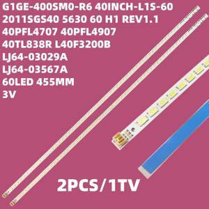40인치 TV용 LED 백라이트 스트립 Aoc Le40h1342 L40F3200B LJ64-03029A LTA400HM13 40INCH-L1S-60 G1GE-400SM0-R6 60-LED 455mm