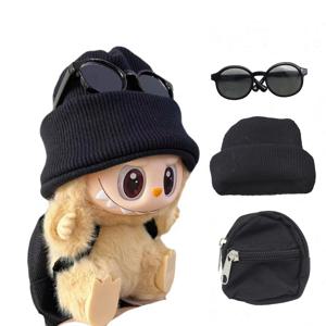 미니 인형 의류 복장 액세서리 Ropa Labubu Idol 10cm 코튼 인형 1/6 BJD Canva 배낭 안경 모자 의류 선물