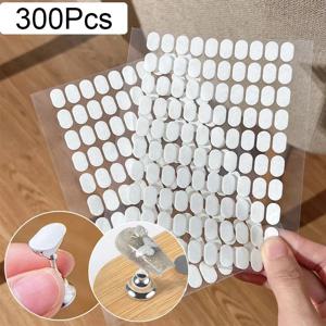 300Pcs 네일 양면 접착 테이프 손톱 팁 홀더 Traceless 투명 매니큐어 스트립 거짓 손톱 디스플레이 스탠드 도구