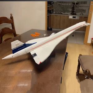 새로운 Airbus Concorde 빌딩 키트 초음속 여객기 우주 왕복선 모델 장난감 성인 어린이 생일 파티 휴일 선물