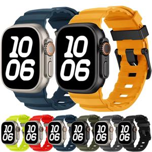 Apple Watch Ultra 2 10 9 8 7 6 SE 5 4 iWatch 용 티타늄 금속 팔찌 스트랩 용 스포츠 실리콘 밴드 42mm 44mm 45mm 46mm 49mm